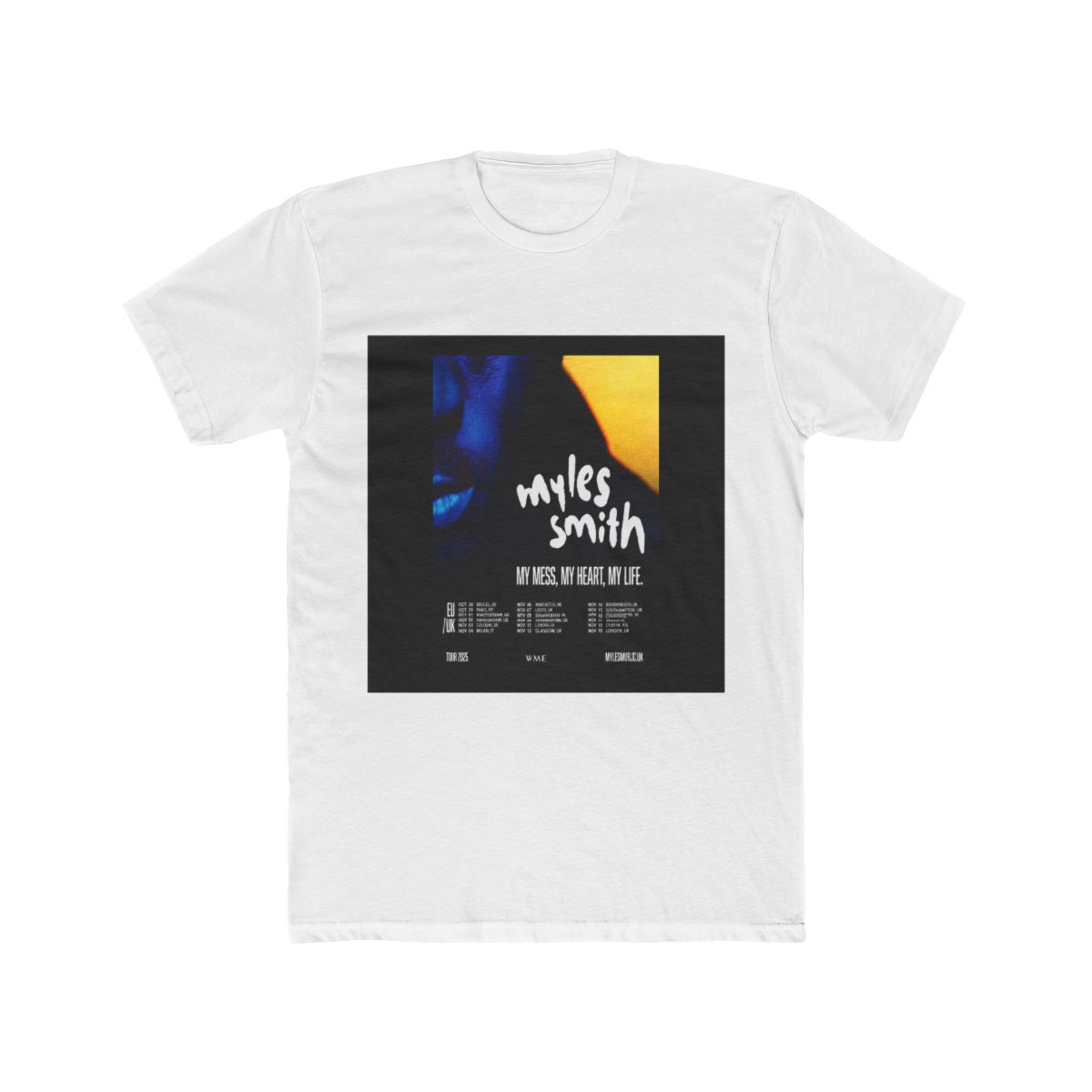 Myles Smith Tour World 2026 T Shirt - Official t-shirts merchandise