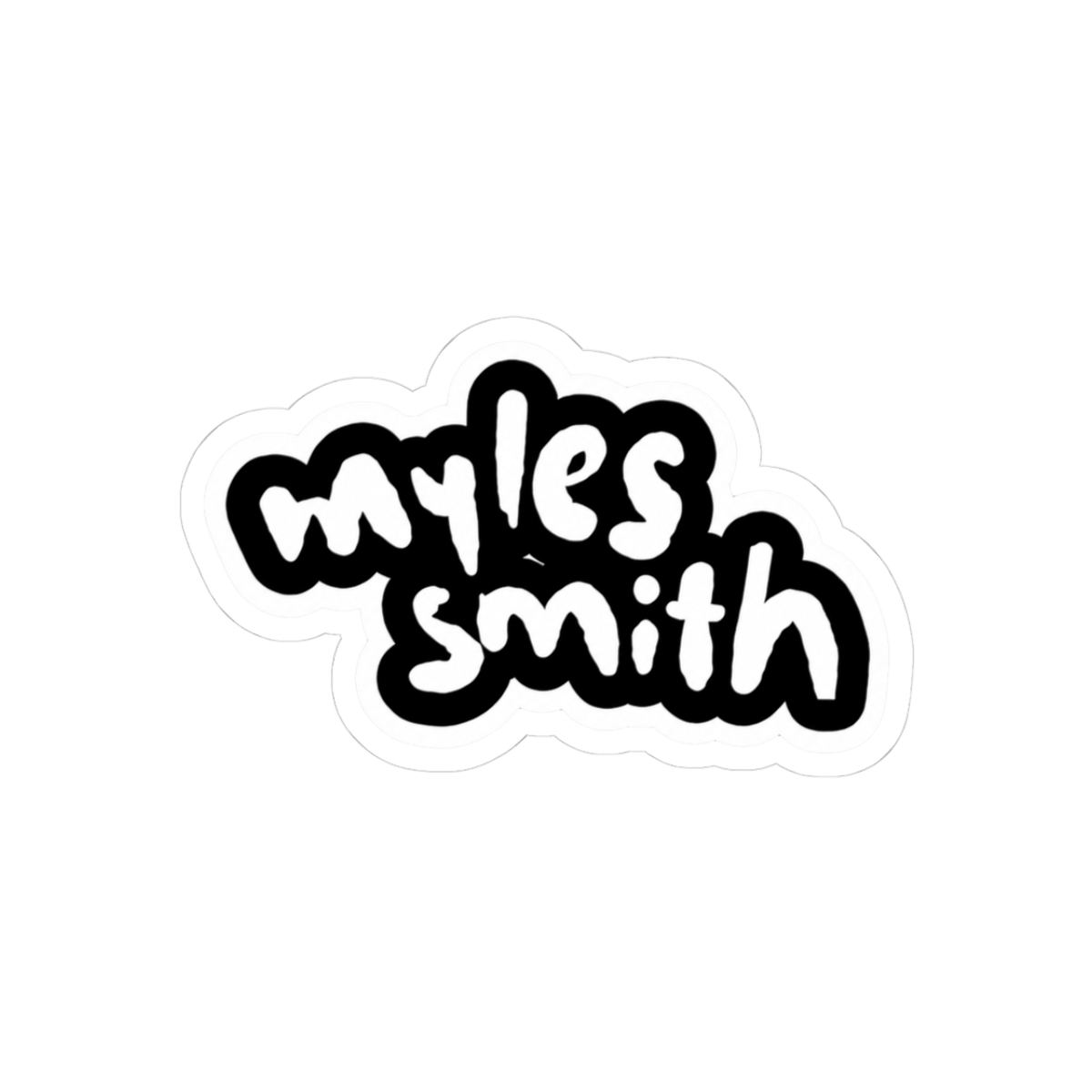 White Version Myles Smith Band Sticker - Official stickers merchandise