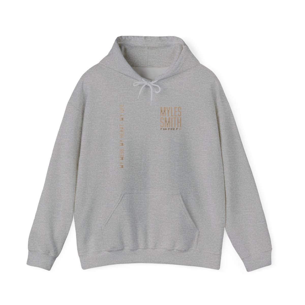My Mess, My Heart, My Life. | Brown Hoodie | Myles Smith - Official hoodies merchandise