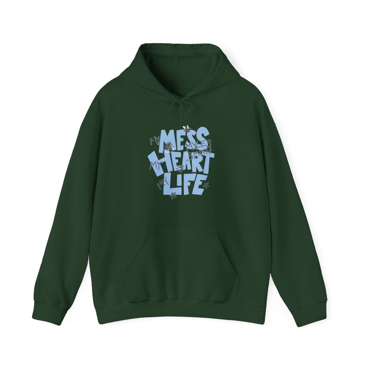 Myles Smith Merch Mess Heart Life Hooded Bagless Pullover Winter Fashion Sweatshirts Hooded Top - alternate angle 5, merchandise
