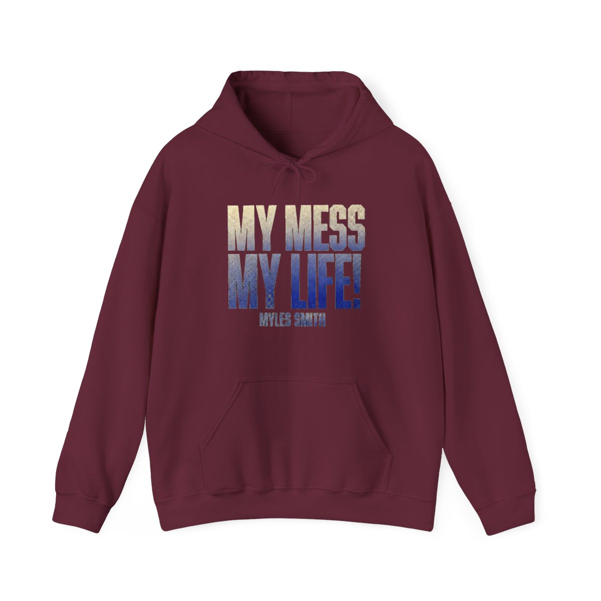 Myles Smith Merch My Mess My Hear Hooded Bagless Pullover Winter Fashion Sweatshirts Hooded Top - alternate angle 3, merchandise