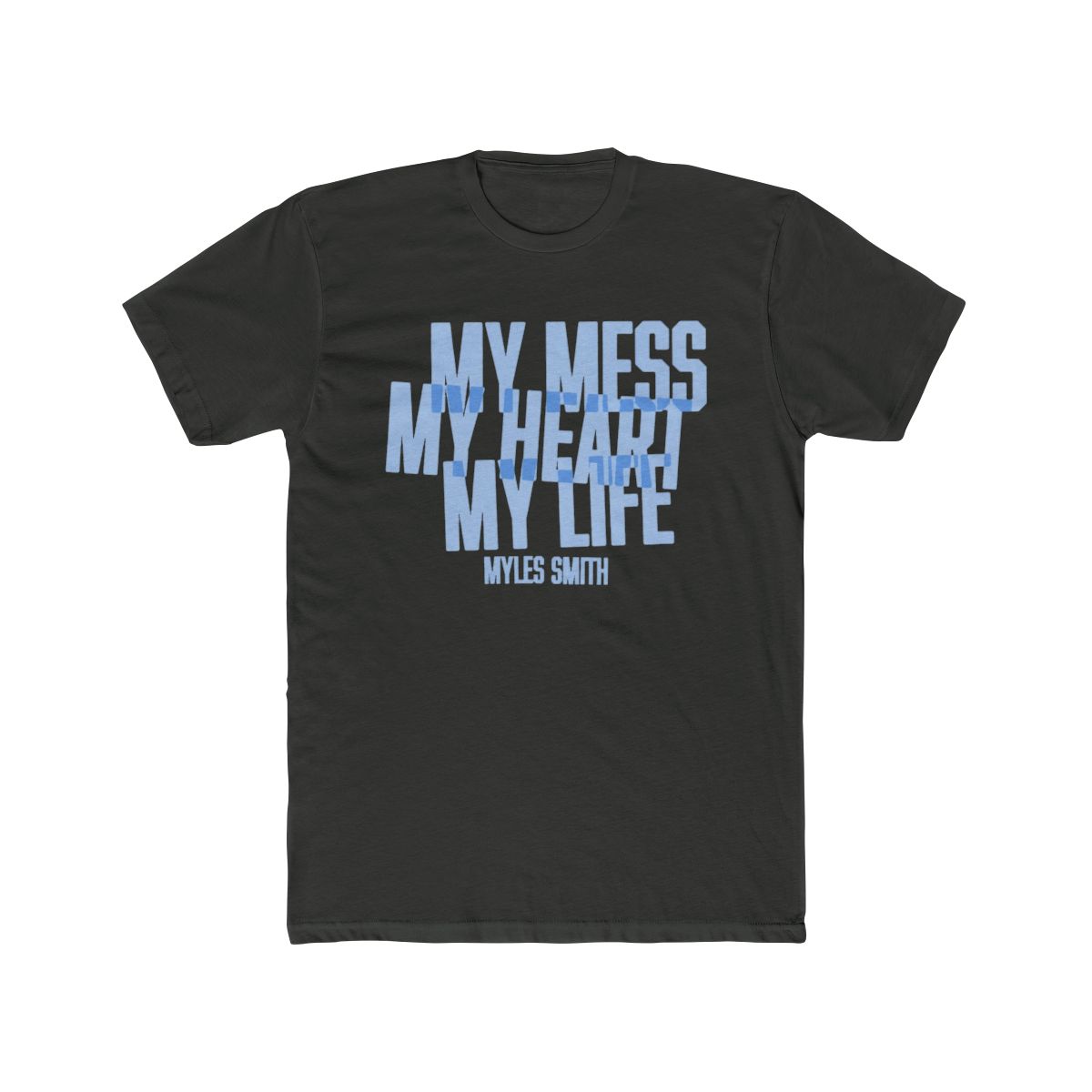 My Mess, My Heart, My Life. | Ivory Album T Shirt | Myles Smith - alternate angle 3, merchandise