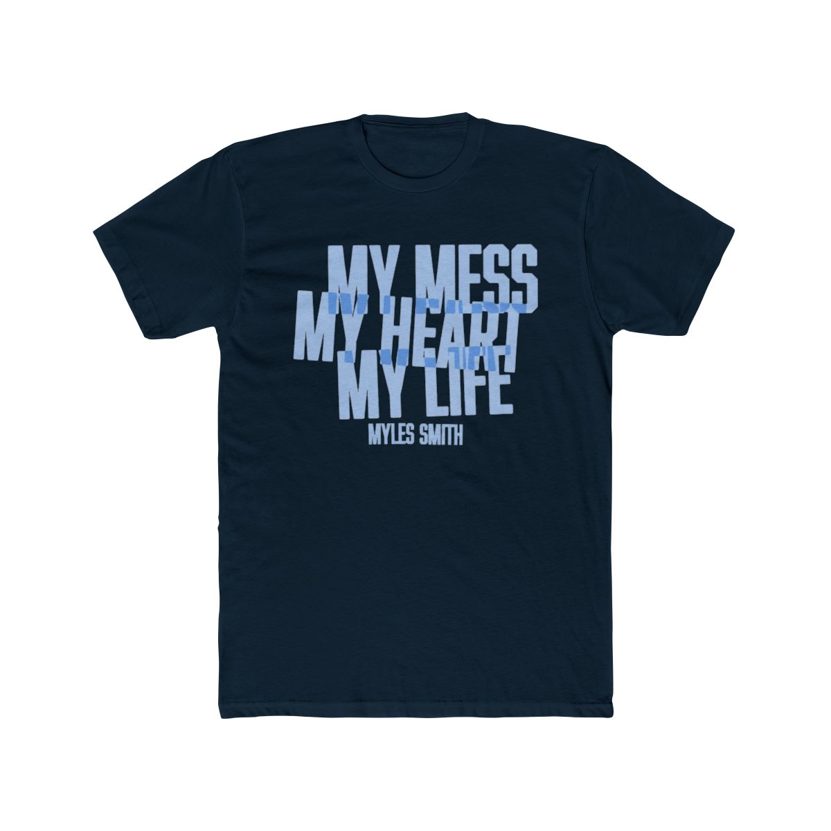 My Mess, My Heart, My Life. | Ivory Album T Shirt | Myles Smith - alternate angle 4, merchandise