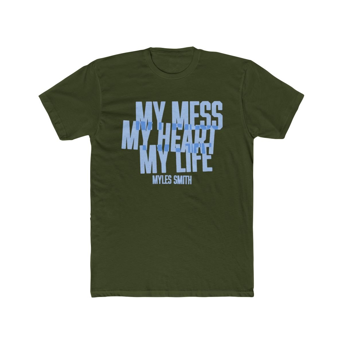 My Mess, My Heart, My Life. | Ivory Album T Shirt | Myles Smith - alternate angle 2, merchandise
