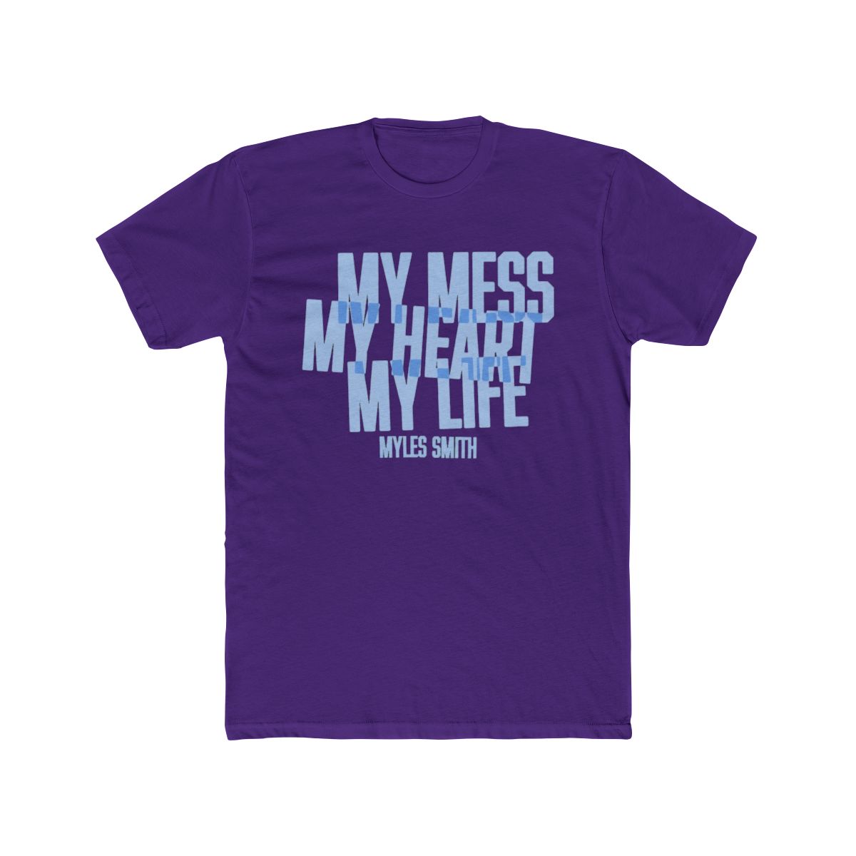 My Mess, My Heart, My Life. | Ivory Album T Shirt | Myles Smith - alternate angle 5, merchandise
