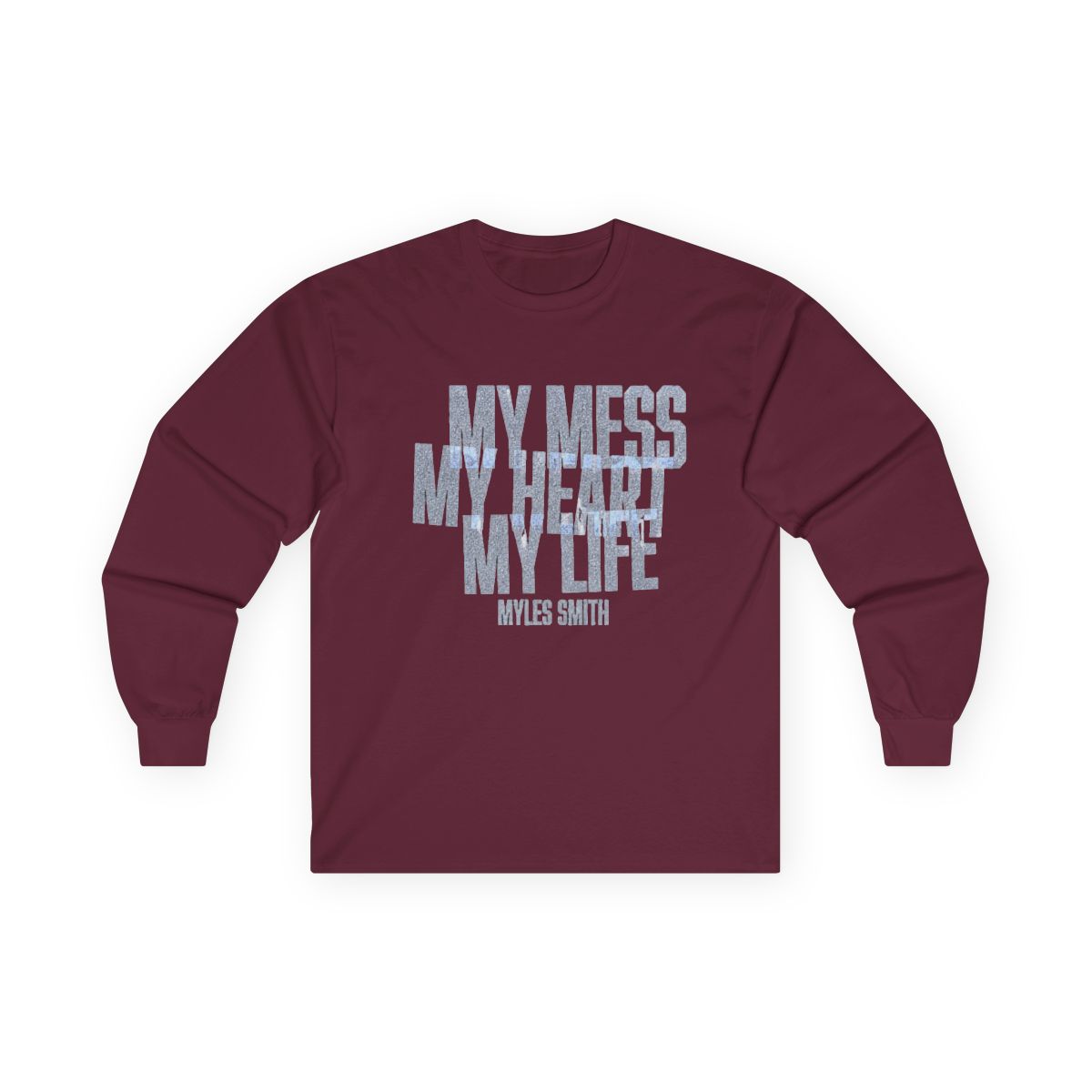Myles Smith Merch My Mess My Hear Long Sleeve Spring&Autumn Fashion Men/Women Casual Long Sleeve - alternate angle 3, merchandise